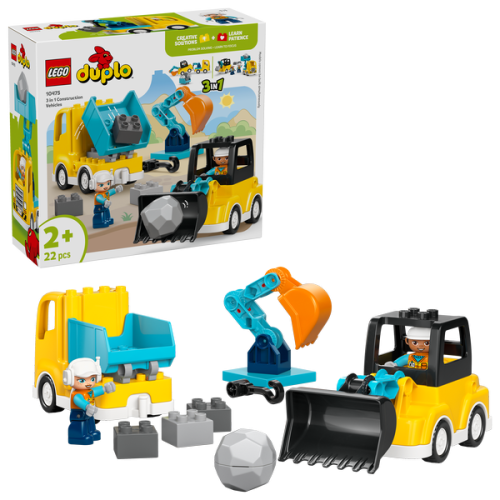 LEGO DUPLO 3-in-1 Construction Vehicles (10475)