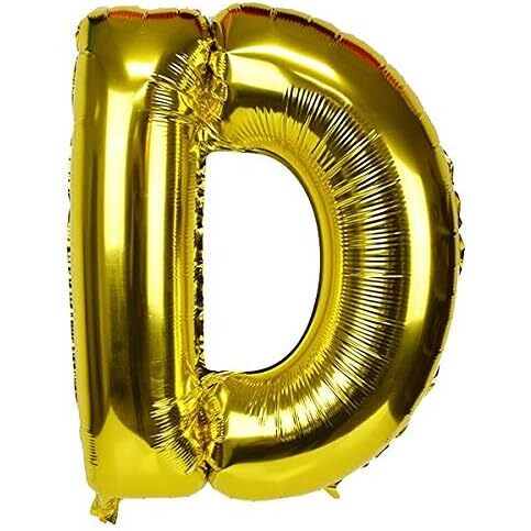 Balloon - Gold - Letter D