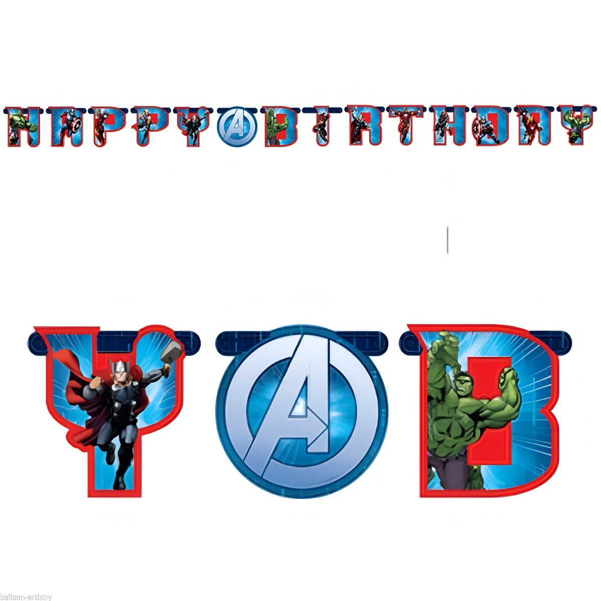 Marvel Avengers Powers Unite Jumbo Letter Banner Kit