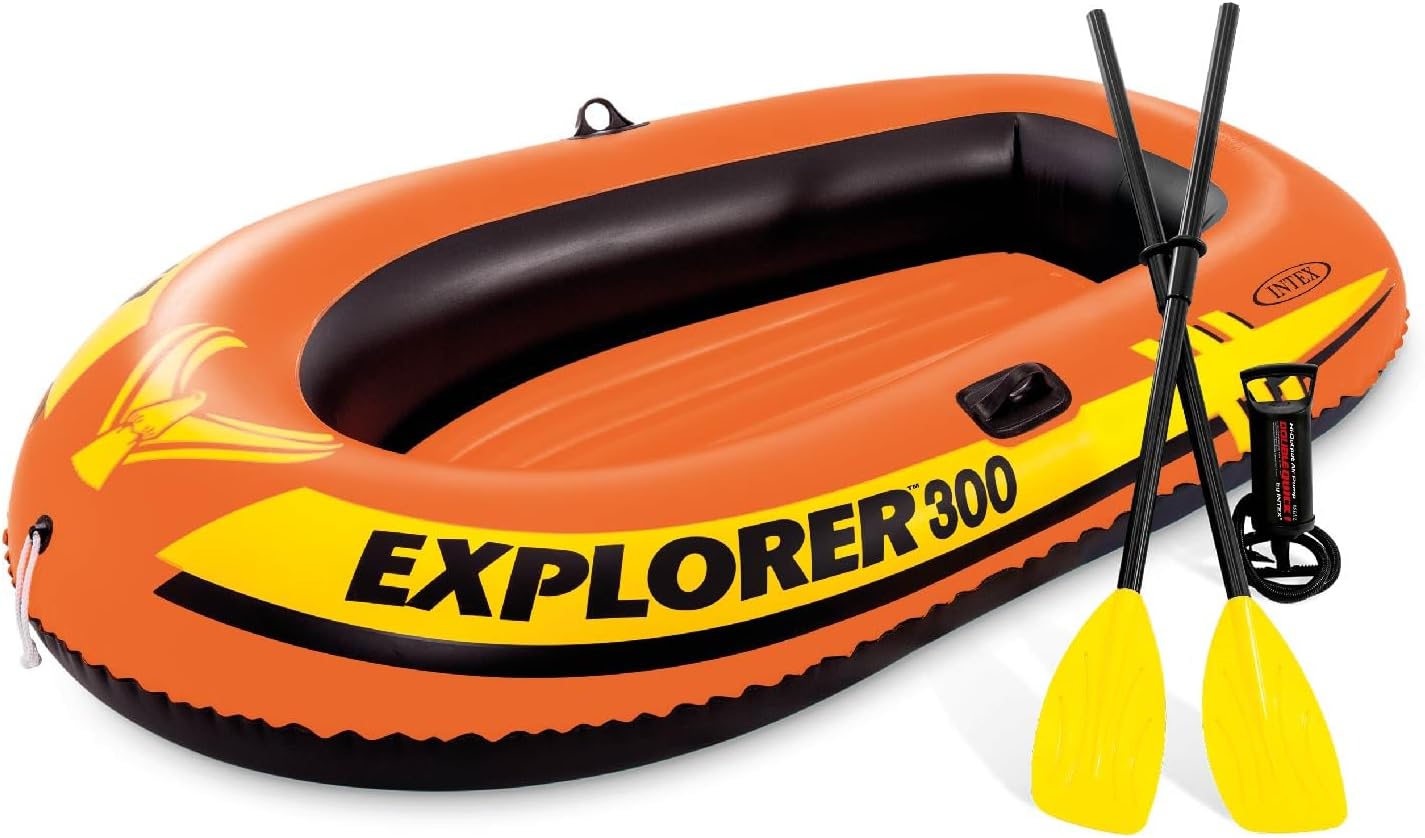 INTEX EXPLORER 300 BOAT SET 211CM x 117CM x 41CM