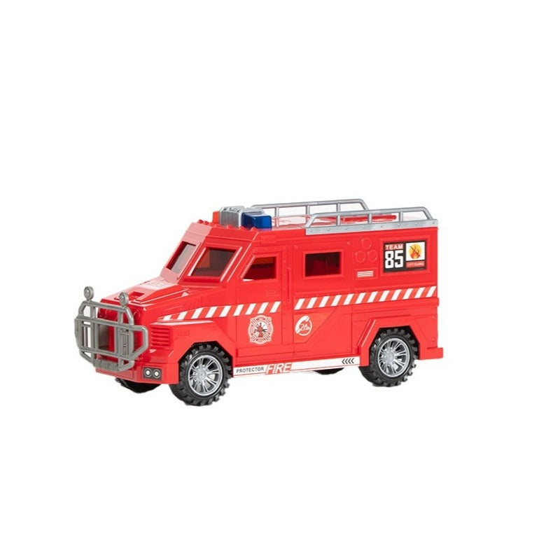 Police Truck Money Safer - Red