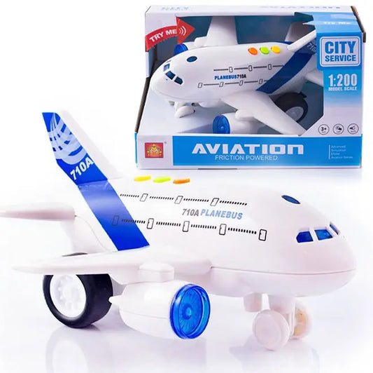 1:200 FRICTION AIRPLANE(W/ LIGHT & SOUND)