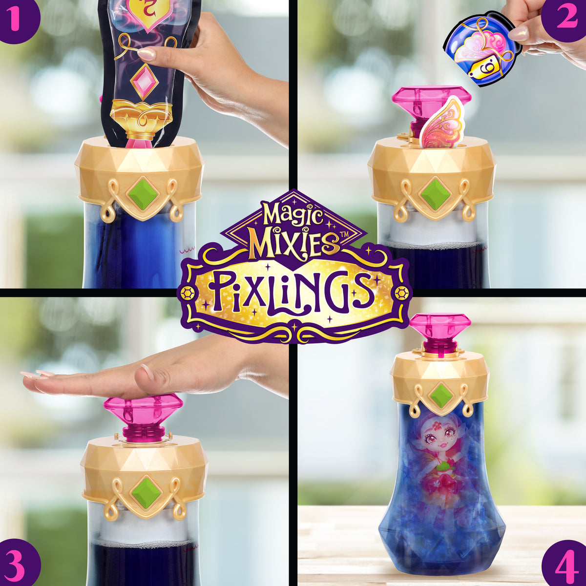 MAGIC MIXIES S1 WAVE 2 PIXLINGS DOLL SINGLE PACK - ROSE
