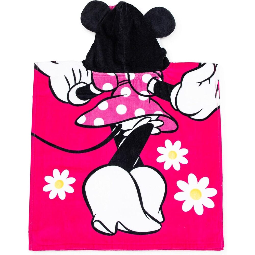 Disney - Minnie Mouse Hooded Towel For Kids-Perfect For Bath Beach And Pool