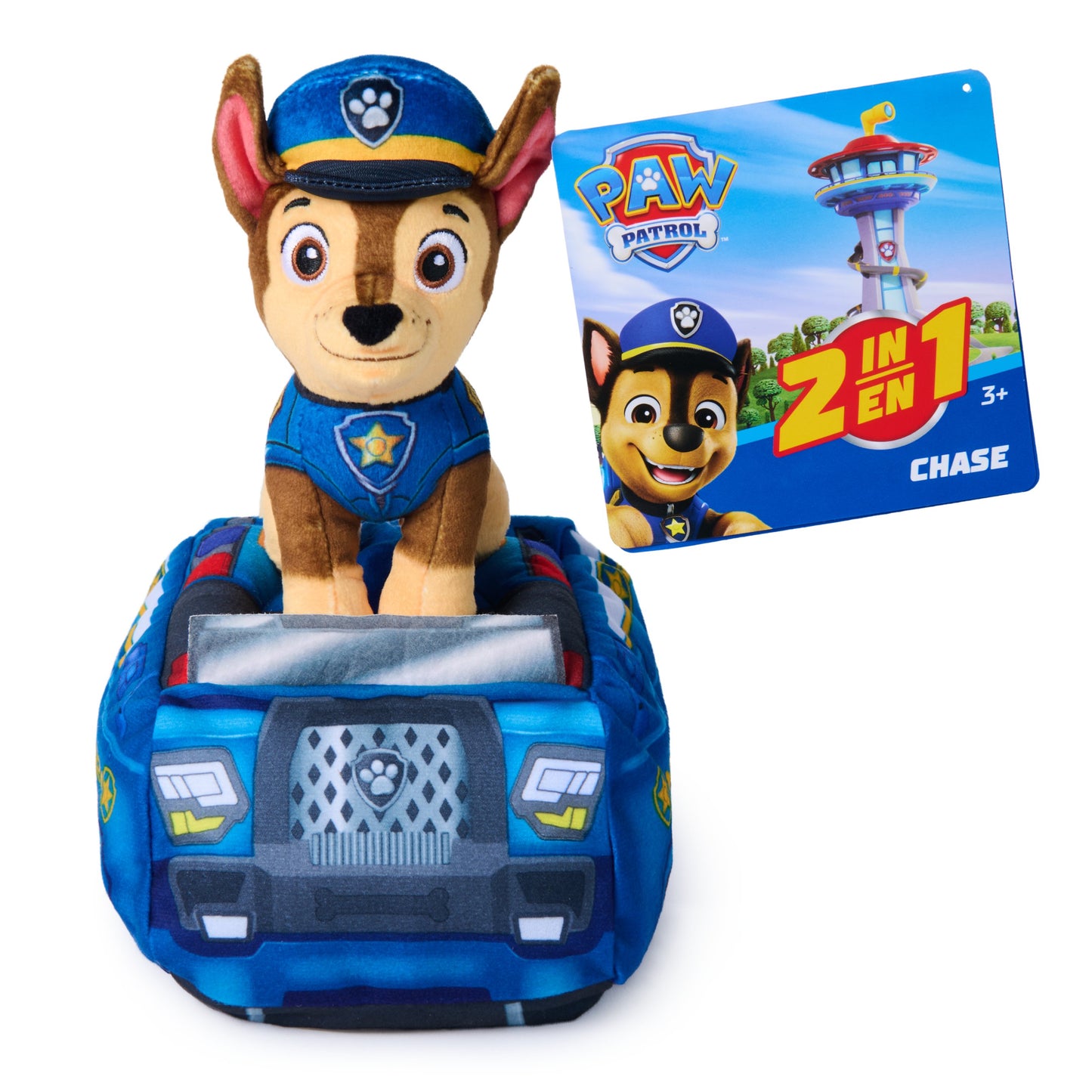 Paw Patrol Plush 2 In 1 Vehicle Chase