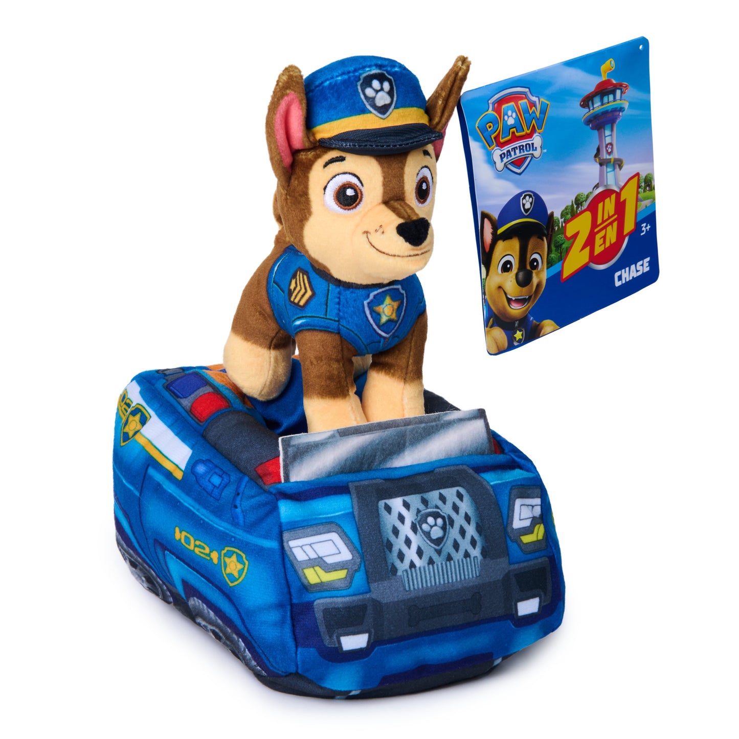 Paw Patrol Plush 2 In 1 Vehicle Chase