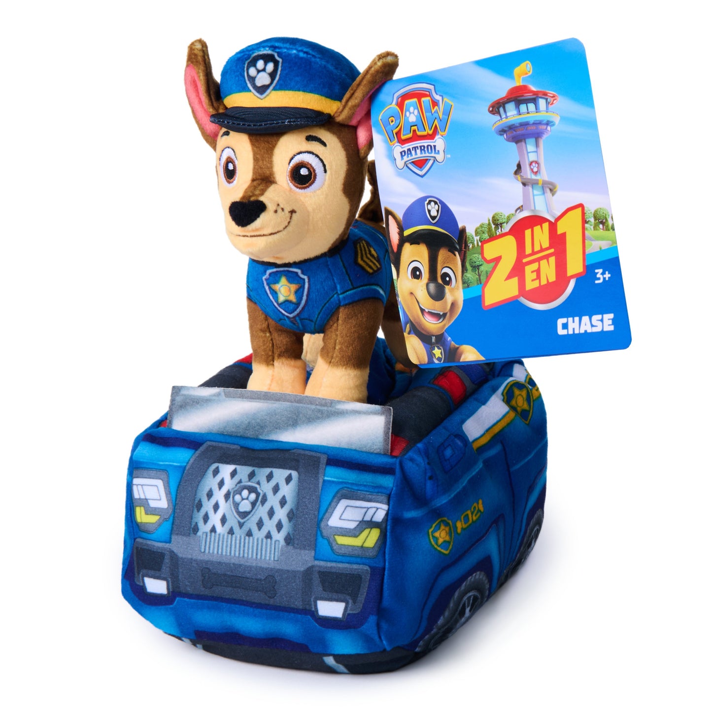 Paw Patrol Plush 2 In 1 Vehicle Chase