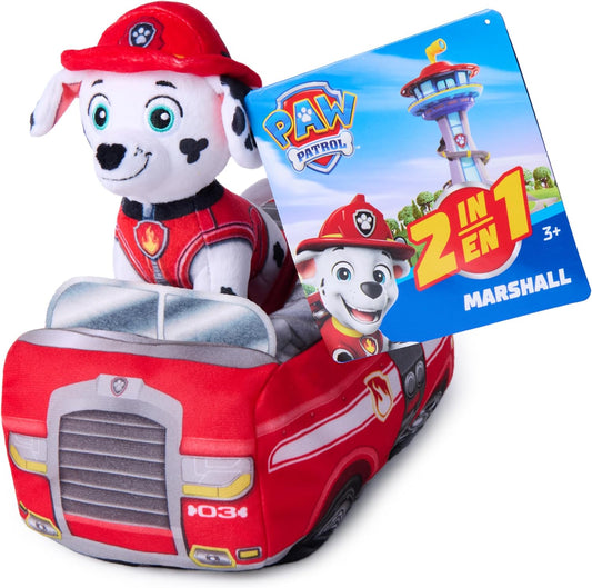 Paw Patrol Plush 2 In 1 Vehicle Marshall
