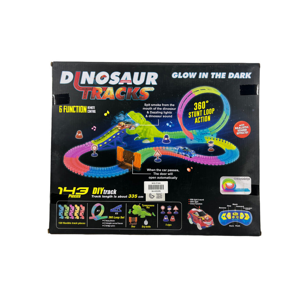 Rc Glow Railway Set With Light - 143 Pcs