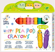HAPPY PEA POD CRAYONS -24 COLOURS