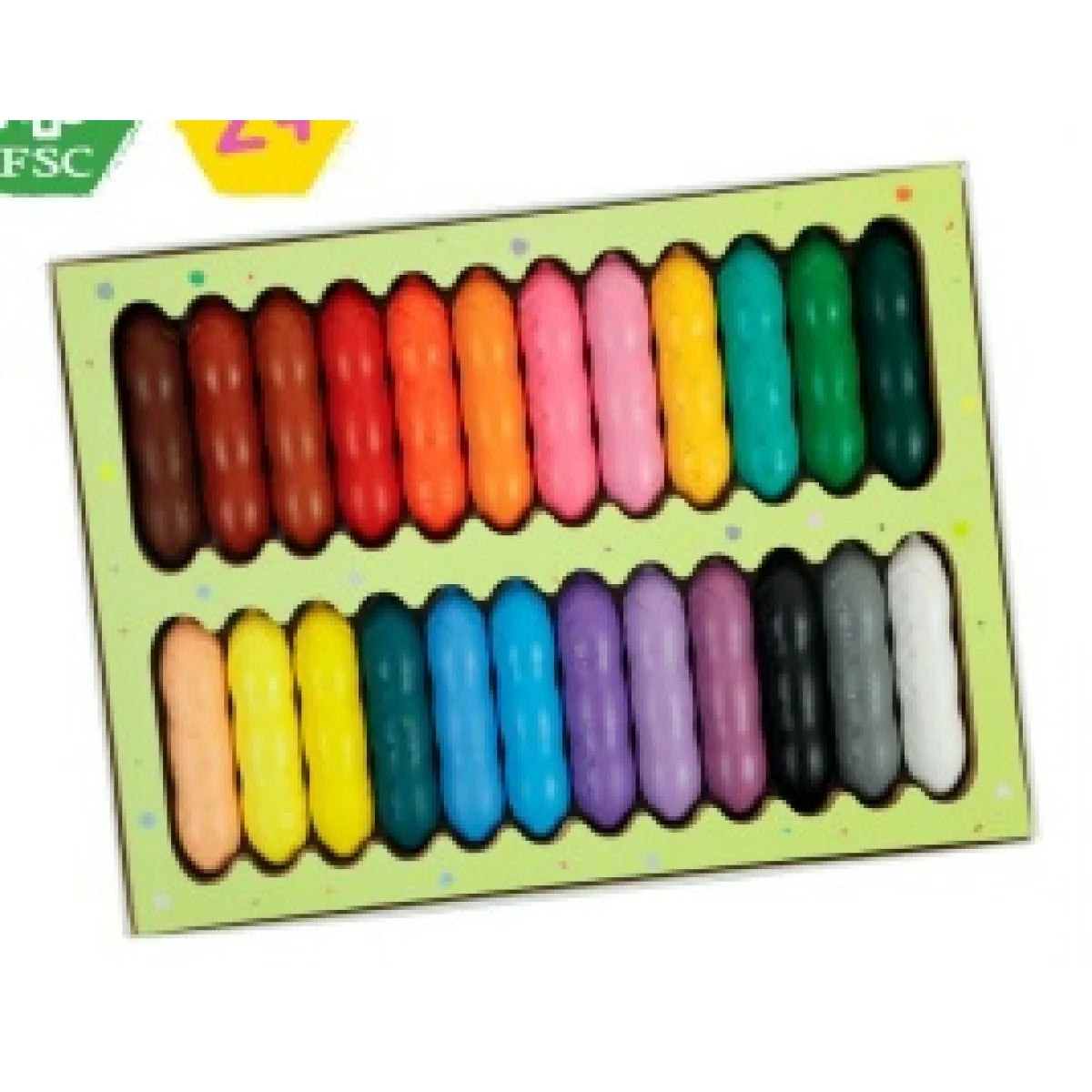 HAPPY PEA POD CRAYONS -24 COLOURS