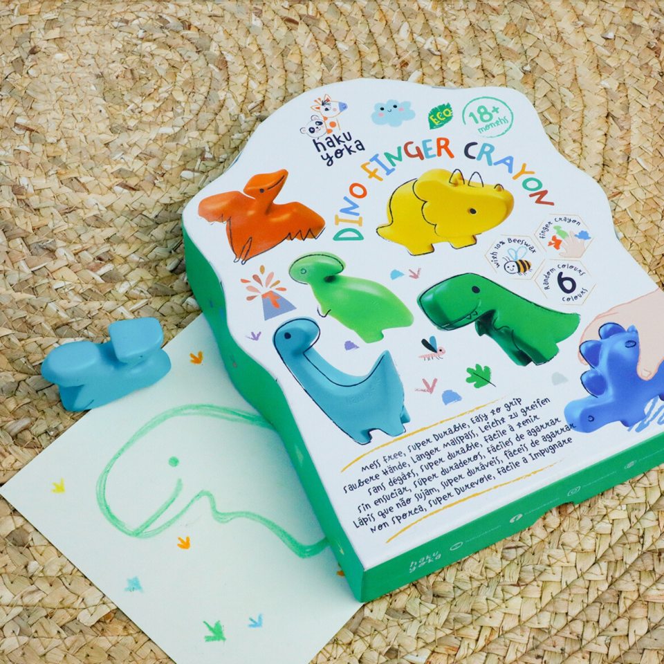 DINO FINGER CRAYONS