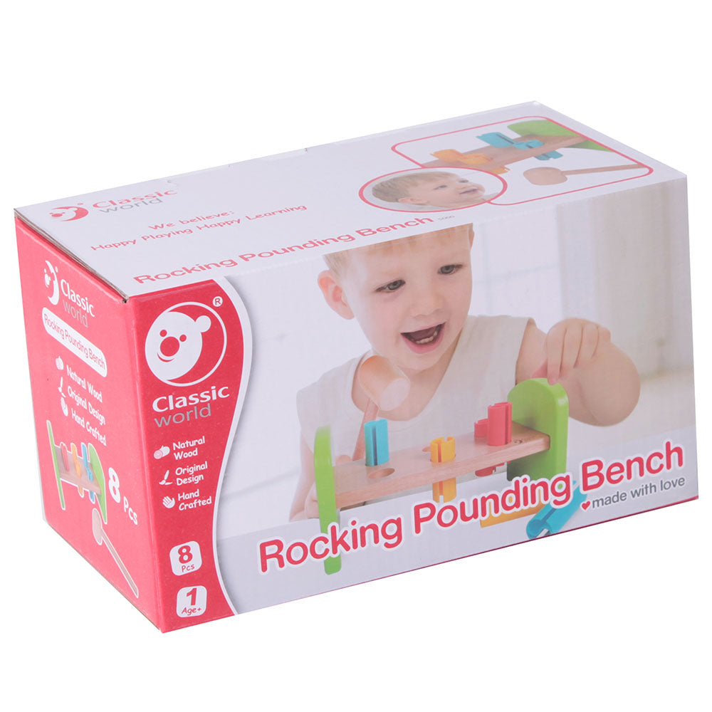 Classic World - Wooden Hammer Bench - 8 Pcs