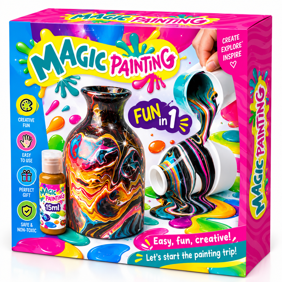 Magic Painting - Ceramic vase