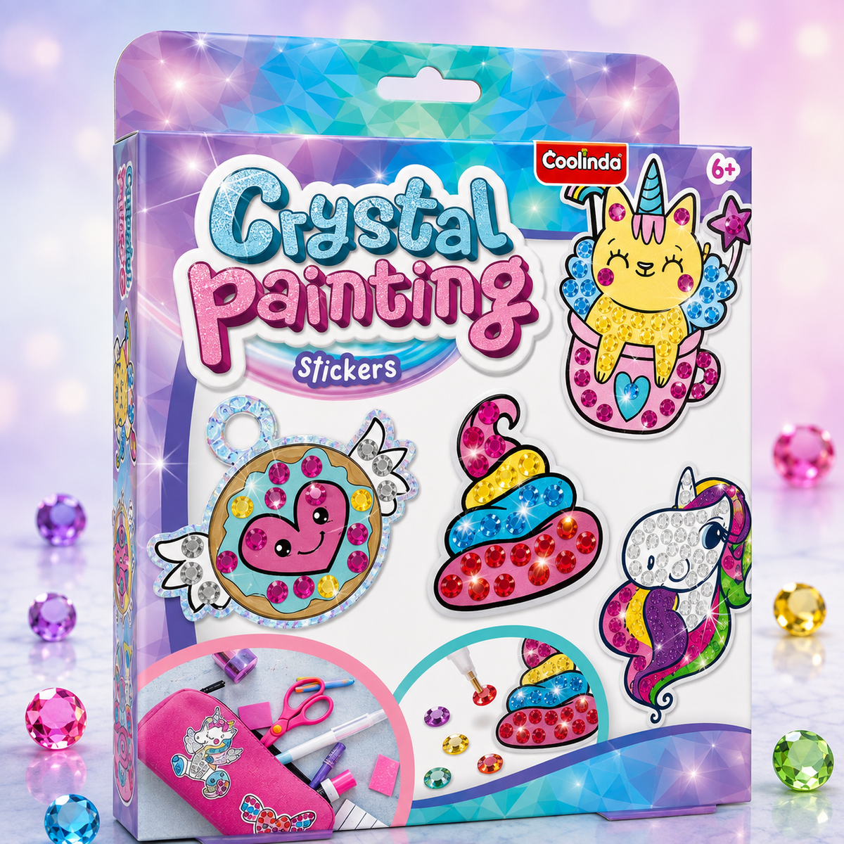 Crystal painting unicorn
