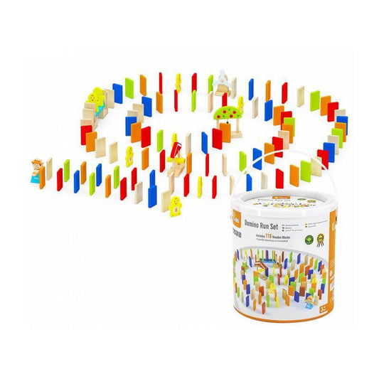 Viga - Domino Run Set, 116 Pieces