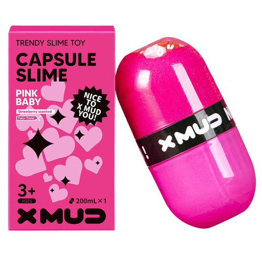 X Mud Capsule Slime Pink Baby
