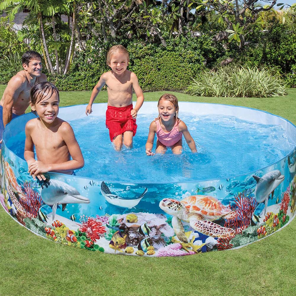 INTEX DEEP BLUE SEA SNAPSET POOL - 2.44MX46CM