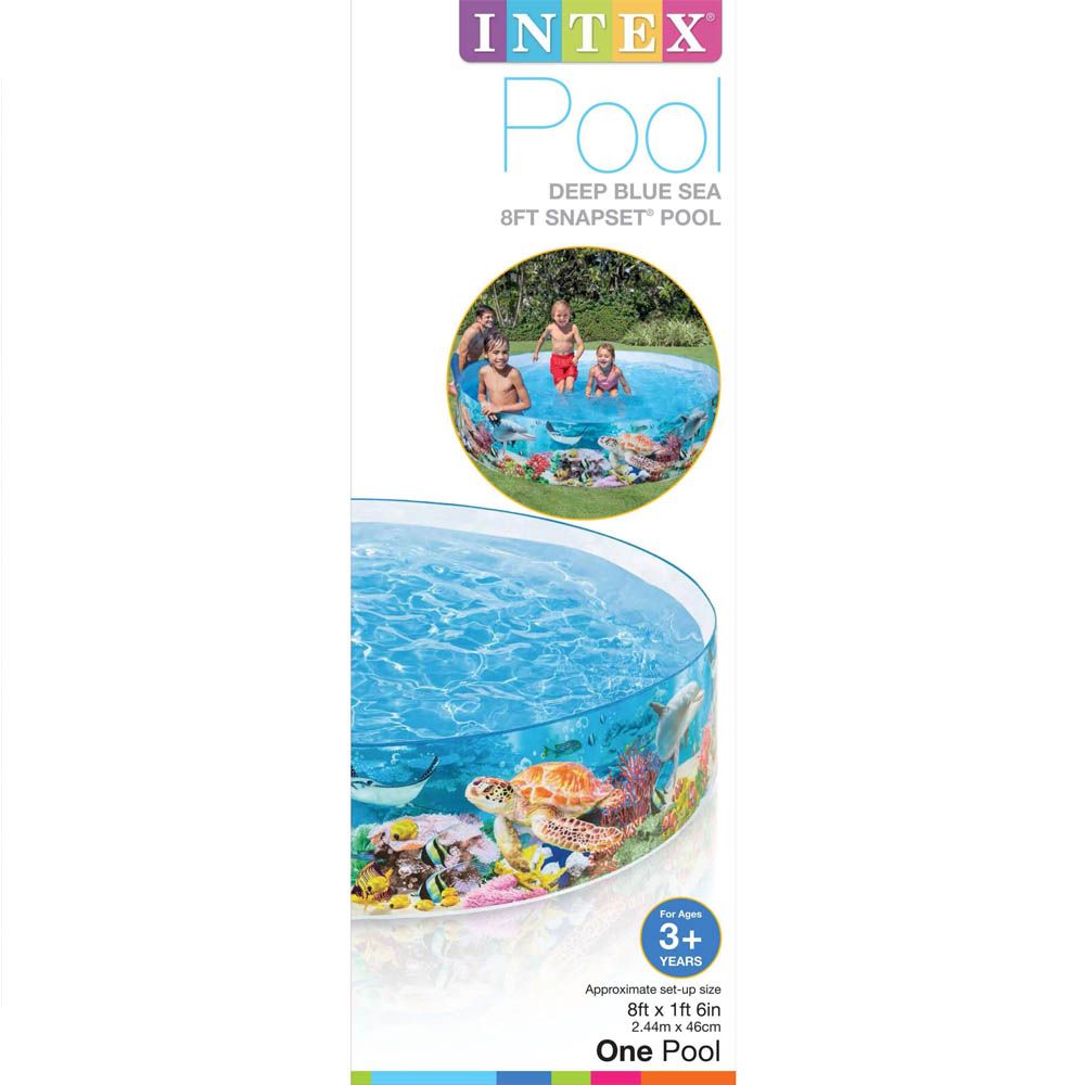 INTEX DEEP BLUE SEA SNAPSET POOL - 2.44MX46CM