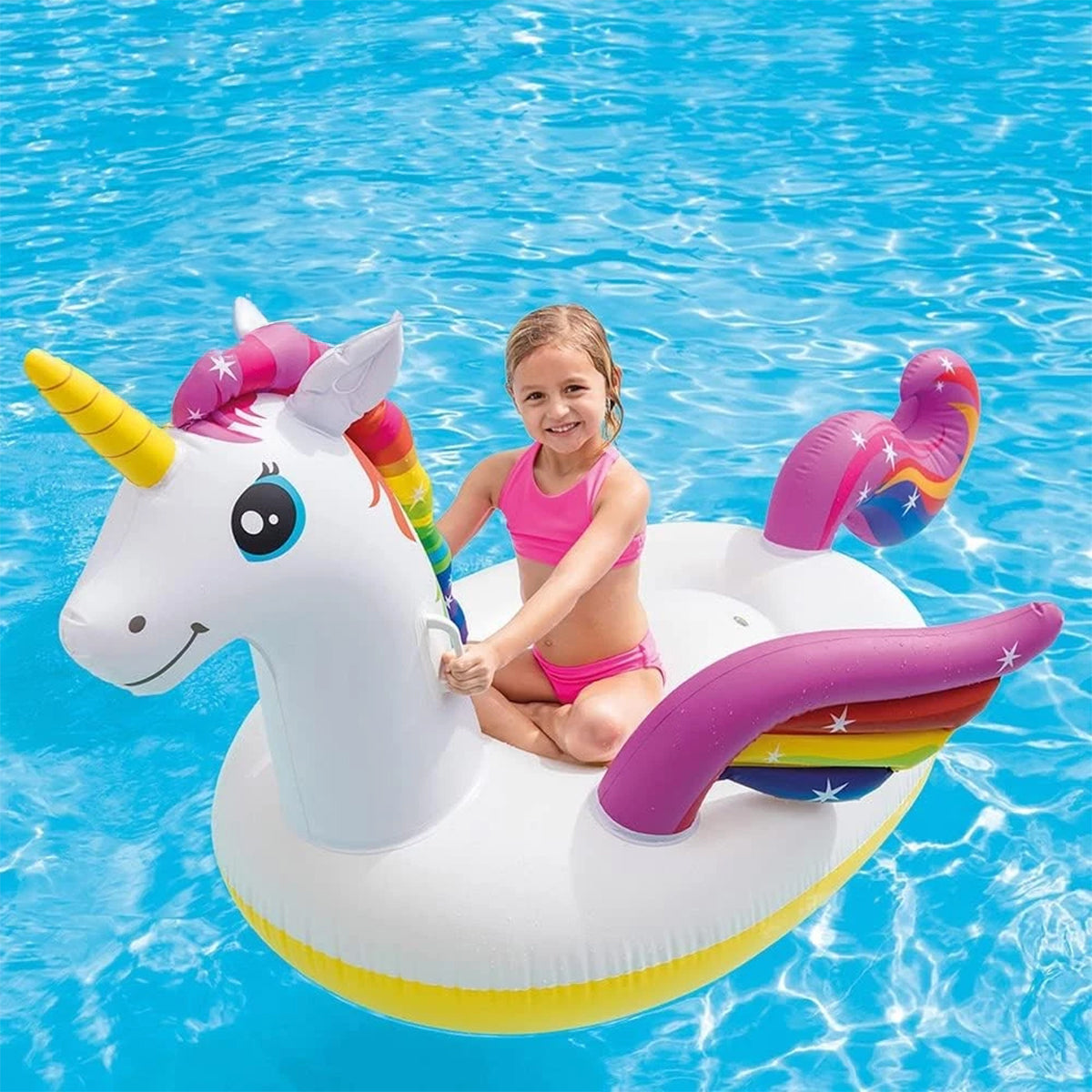 INTEX UNICORN RIDE-ON - 201CM x 140CM x 97CM