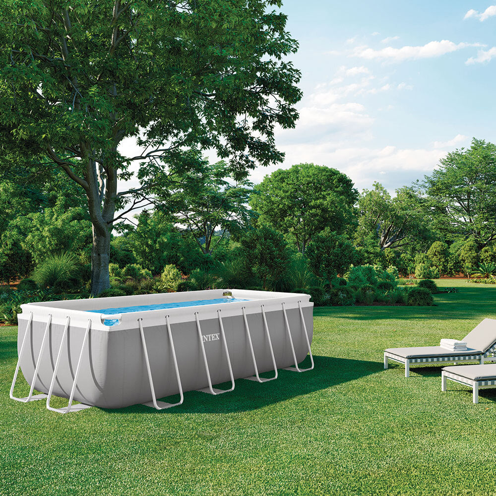 INTEX PRISM FRAME RECTANGULAR POOL SET