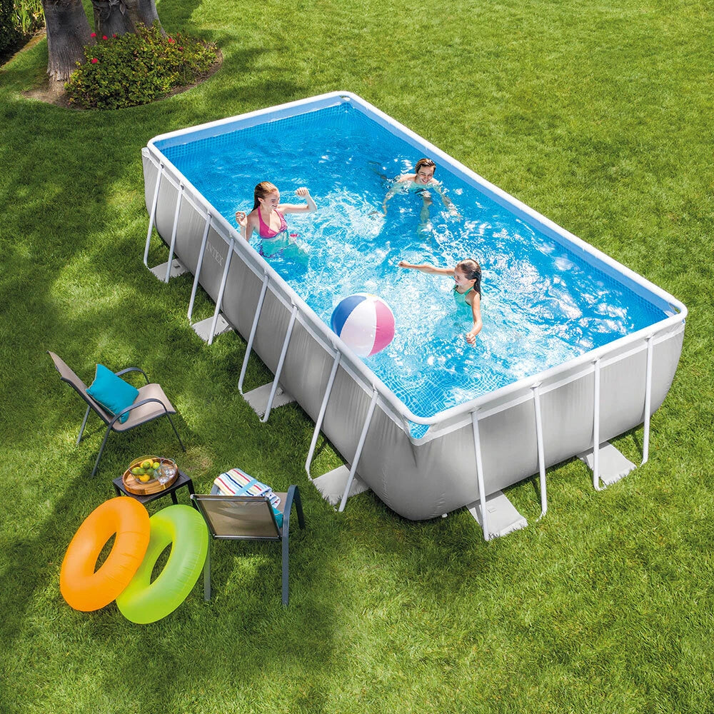INTEX PRISM FRAME RECTANGULAR POOL SET