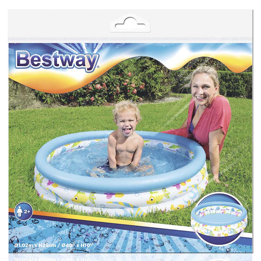Bestway - 1.02M X H25Cm Coral Kids Pool
