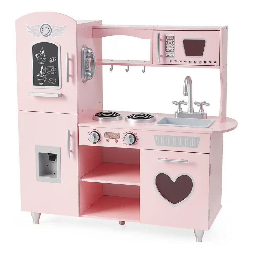 Edufun Retro Wooden Play Kitchen - Pink