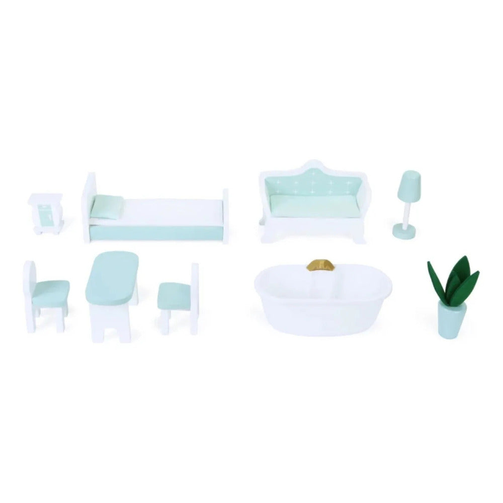 Edufun Pearl Doll House With 9 Furnitures