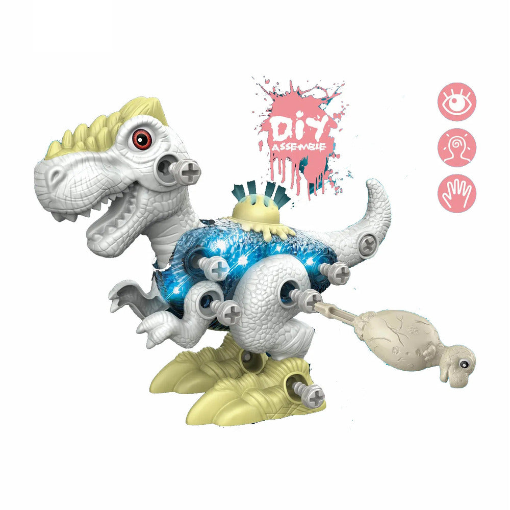 Sam Toys - Take-Apart Dinosaur Mini T-Rex - White