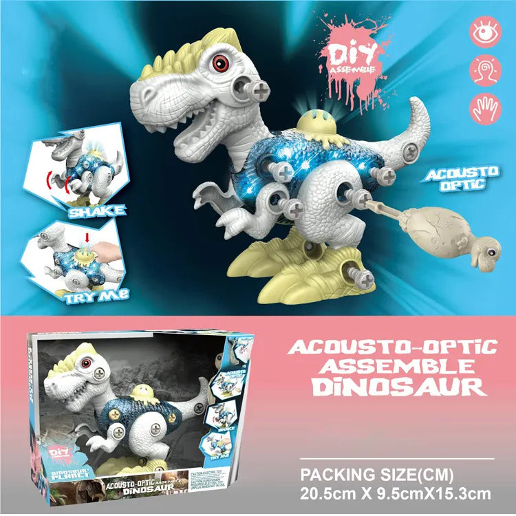 Sam Toys - Take-Apart Dinosaur Mini T-Rex - White