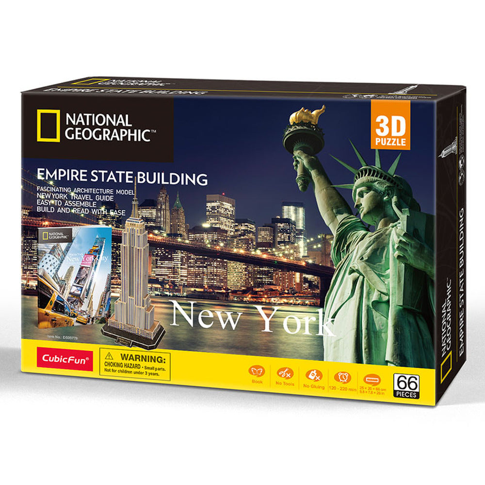 Cubic Fun - National Geographic 3D Puzzle Empire State Building-66Pieces