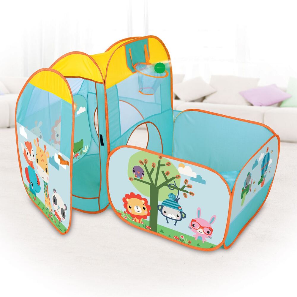 Ball Pit Playset With Basketball Hoop And 25 Ball