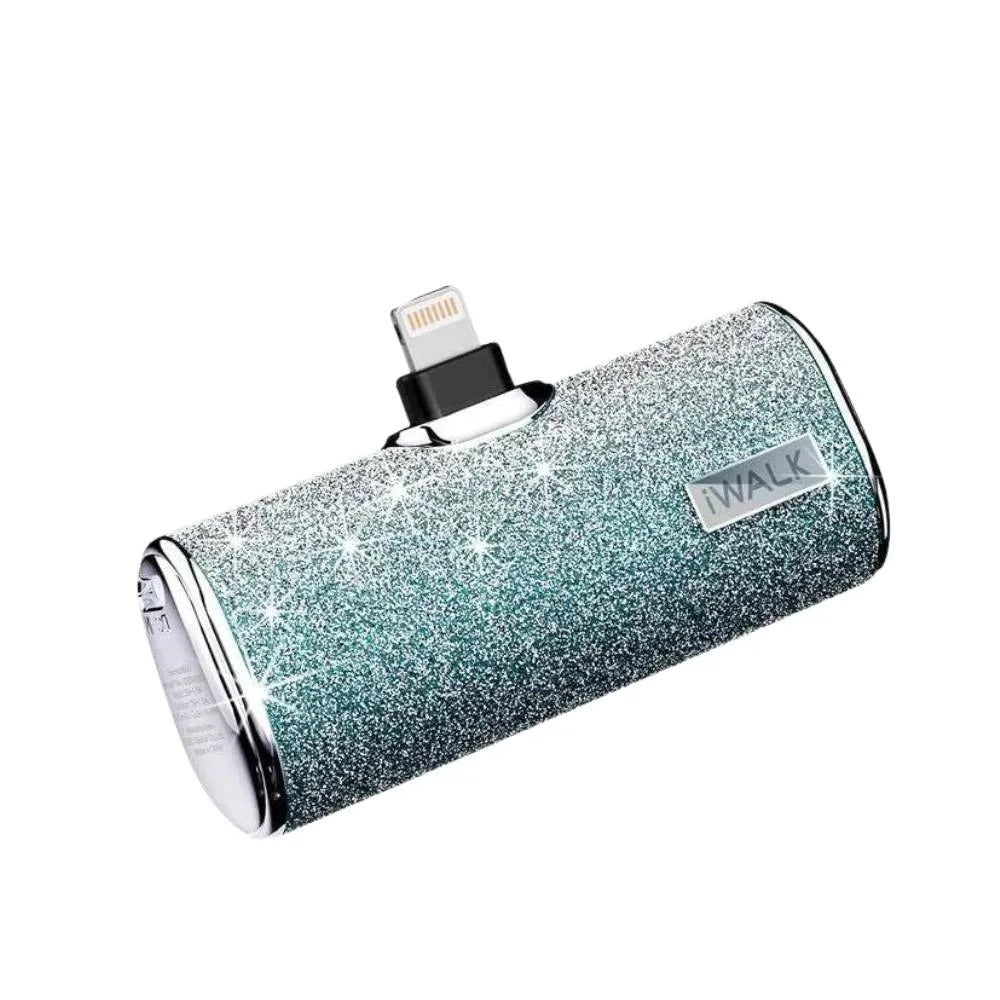 Iwalk - Small Portable Charger Power Bank - Diamond Blue