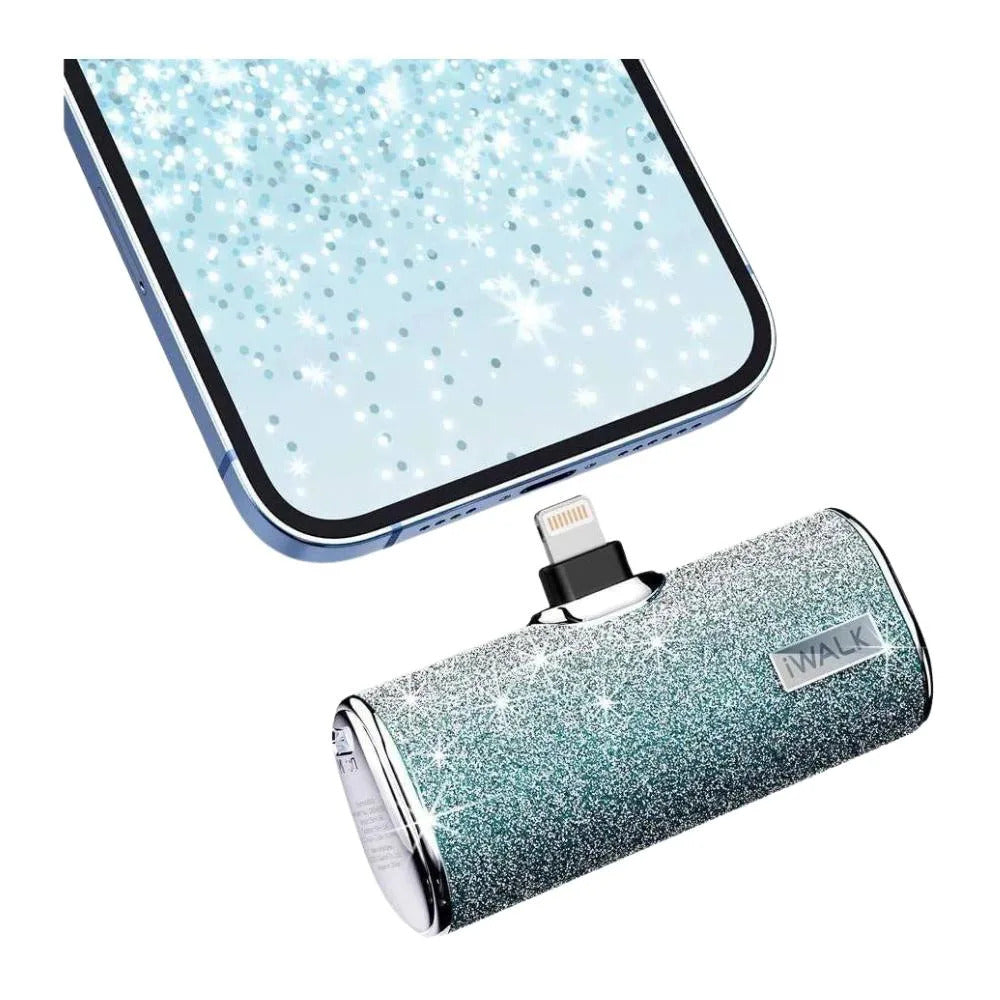 Iwalk - Small Portable Charger Power Bank - Diamond Blue