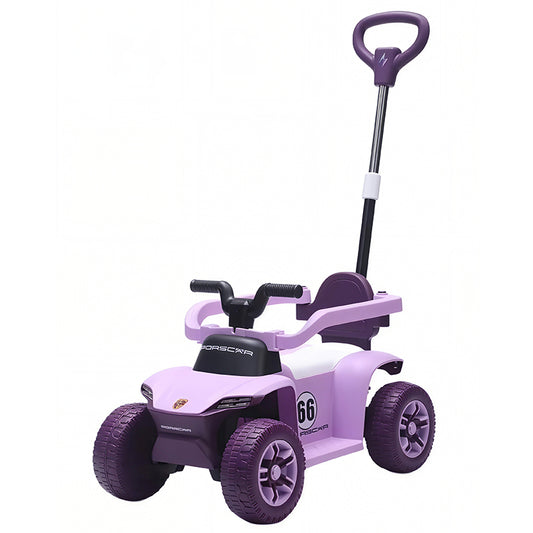 TOBBI KIDS 3 IN 1 ATV BUGGY RIDE ON PUSCH CAR -PURPLE