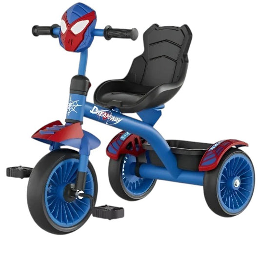 TOBBI KIDS SPIDEY TRICYCLE WITH LIGHT AND MUSIC-BLUE