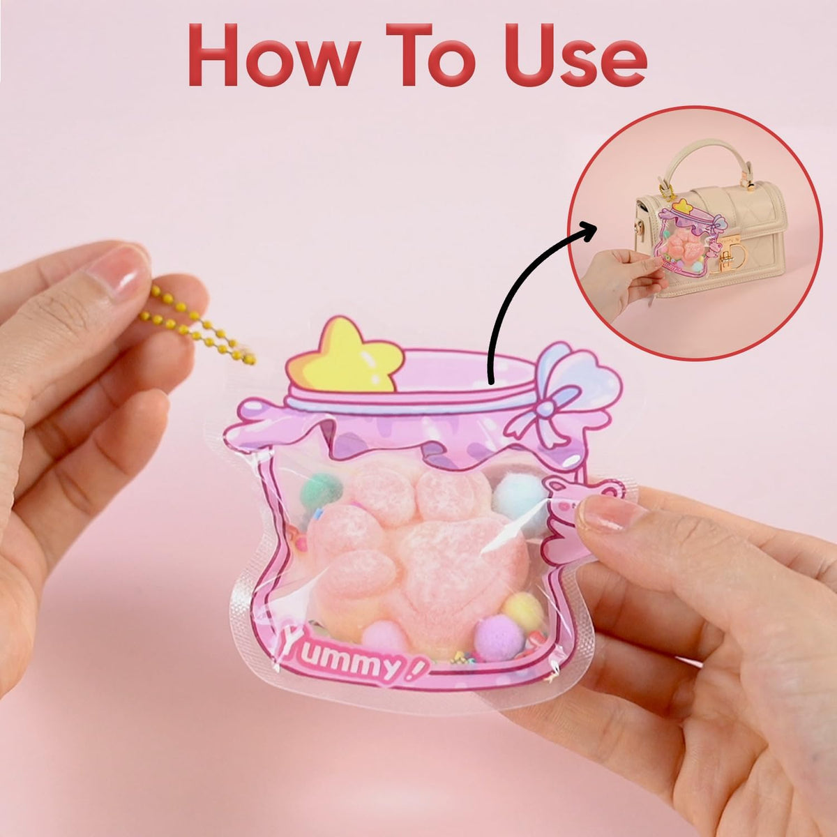 طقم سكويشي DIY إيبايرو – إبداع وتخفيف ضغط – وردي