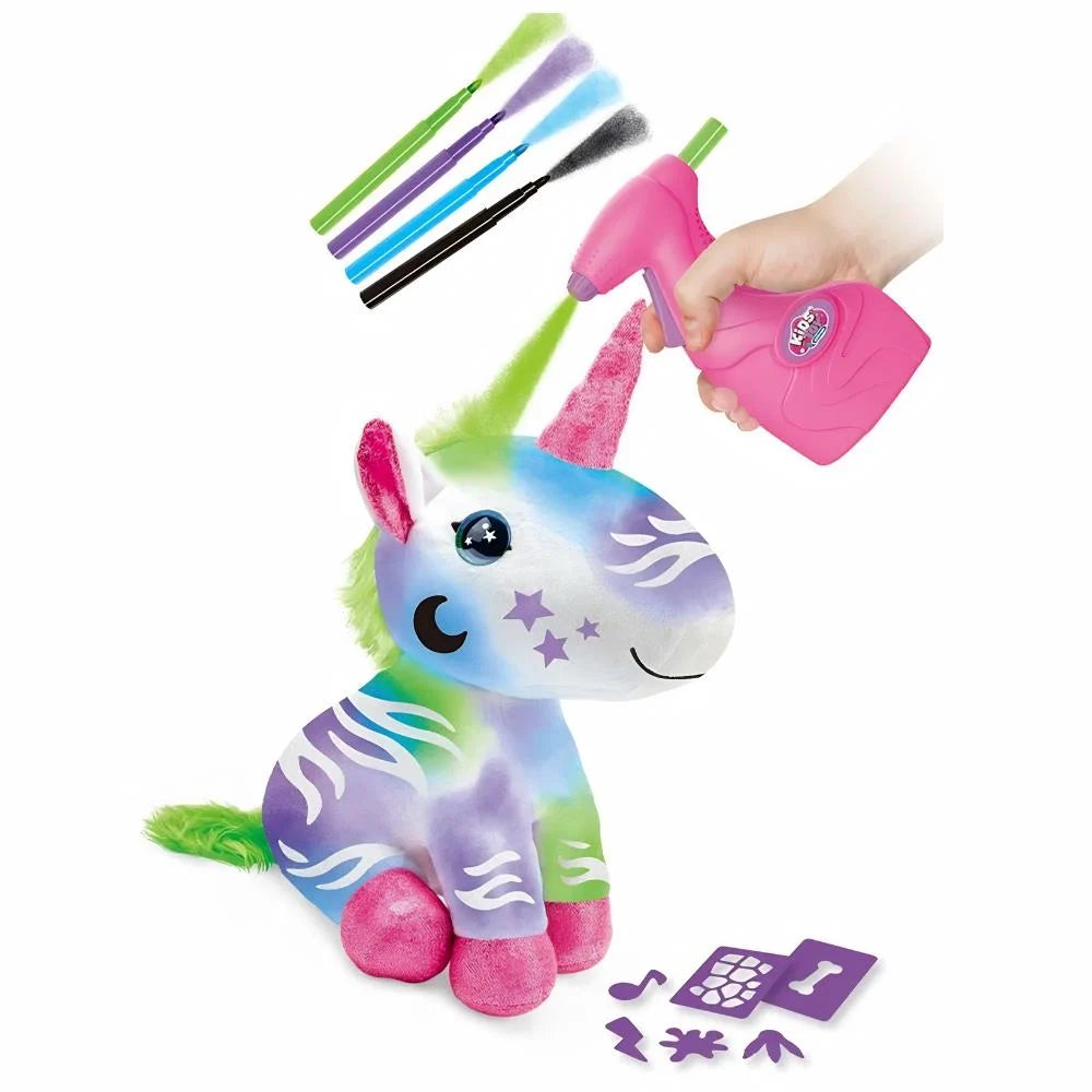 AIRBRUSH PLUSH UNICORN SET