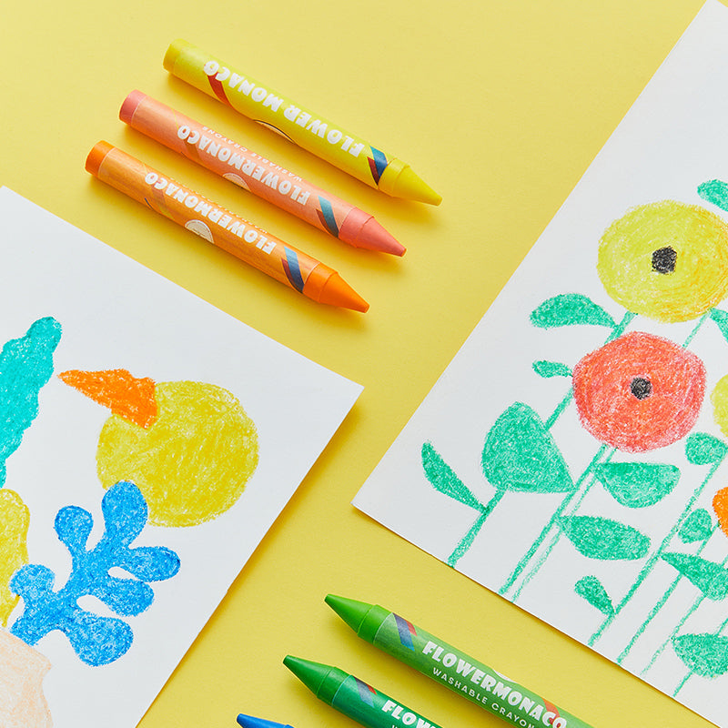 Flowermonaco - Washable Crayons - 36 Color