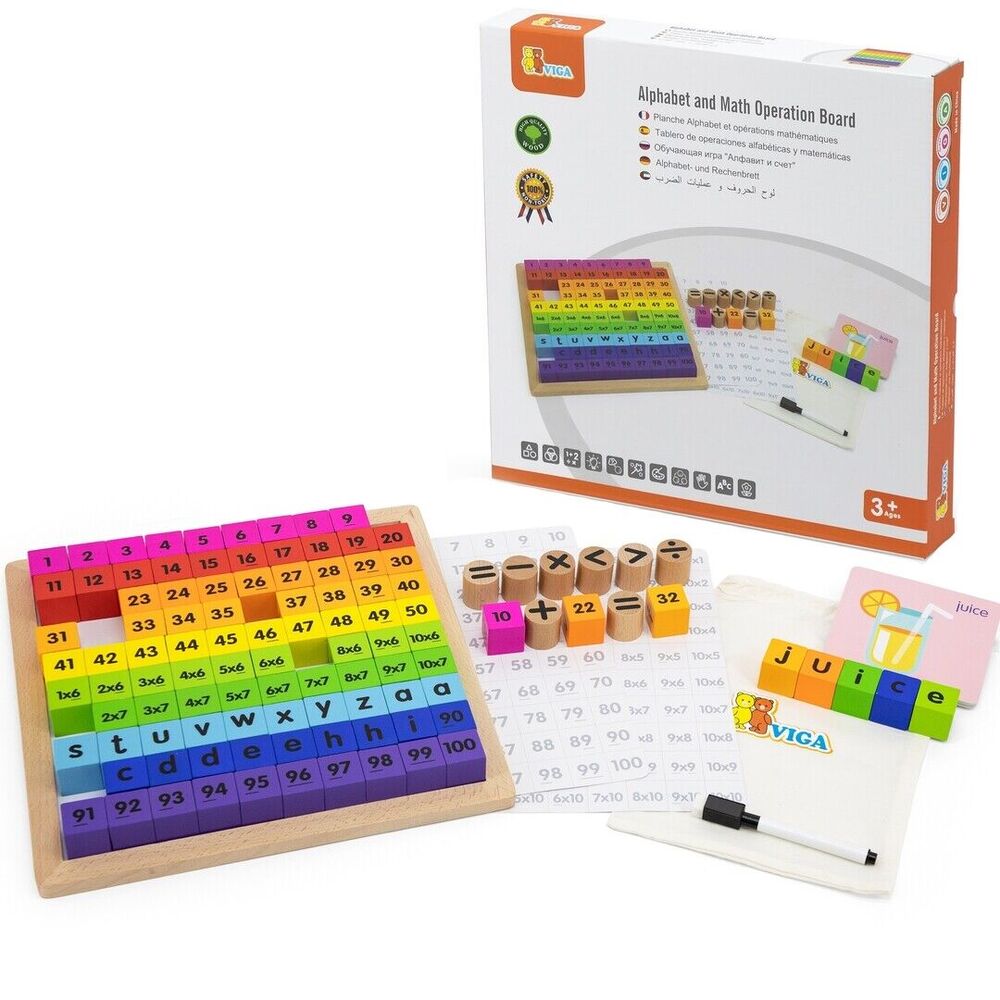 Viga - Alphabet And Math Operation Board