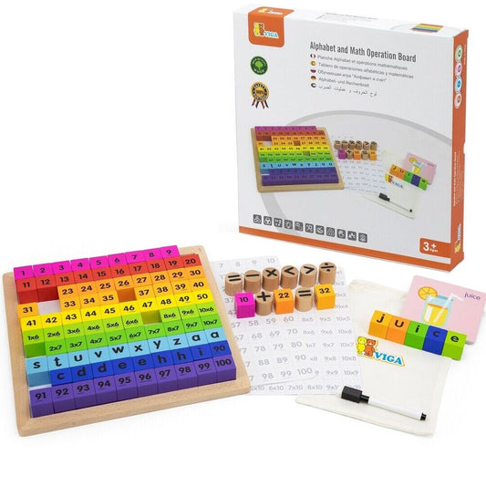 Viga - Alphabet And Math Operation Board