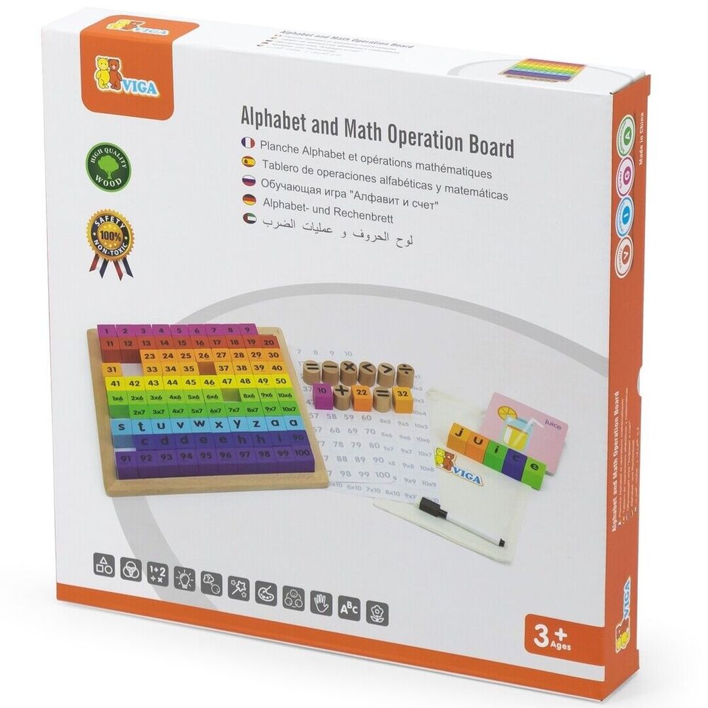 Viga - Alphabet And Math Operation Board