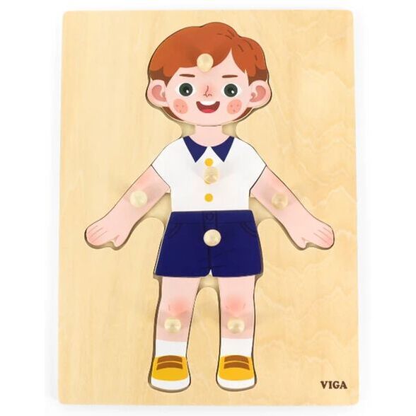 Viga - Body Parts Boy Puzzle