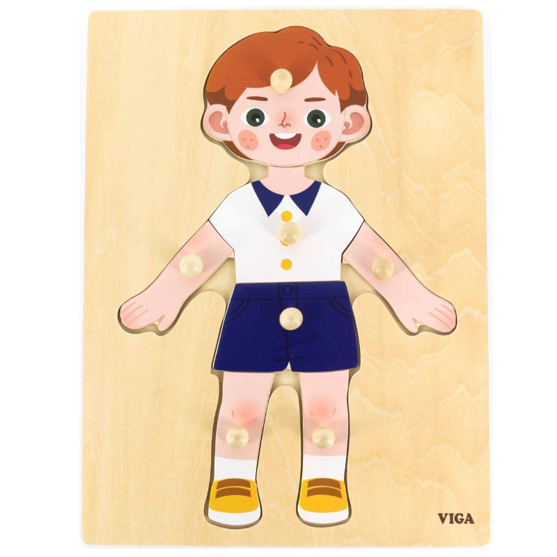 Viga - Body Parts Boy Puzzle