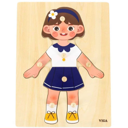 Viga - Body Parts Girl Puzzle