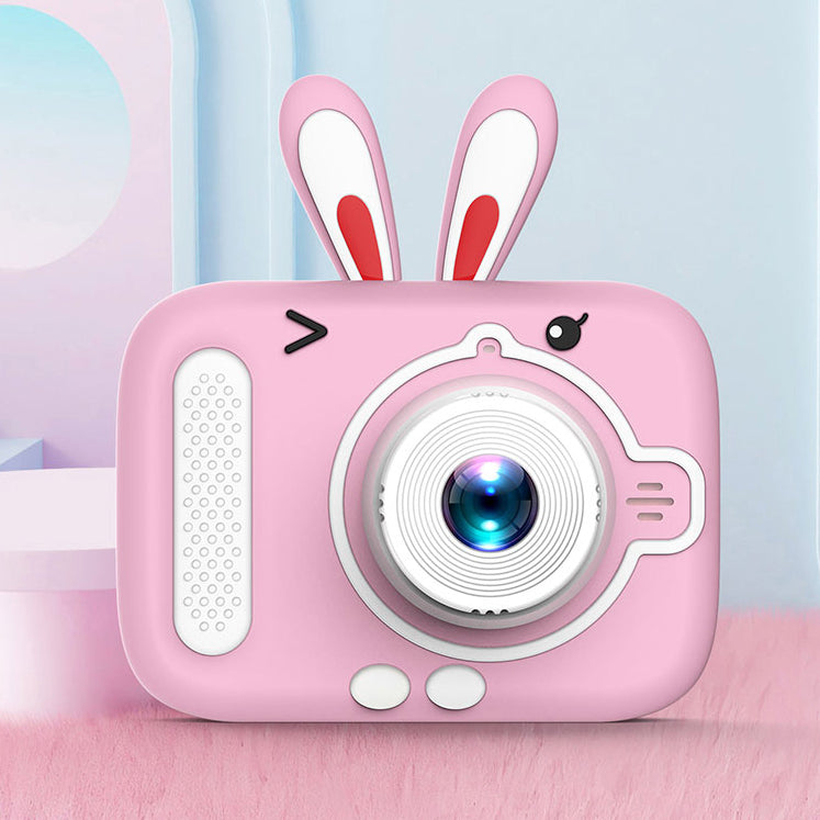 Mycam - Mini Small Rabbit Ears Digital Camera, 20Mp, Pink