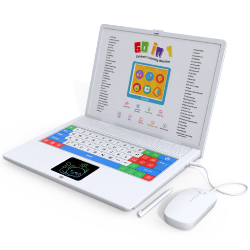 Cheertone - Kids Learning Laptop 3.5 Inches - White