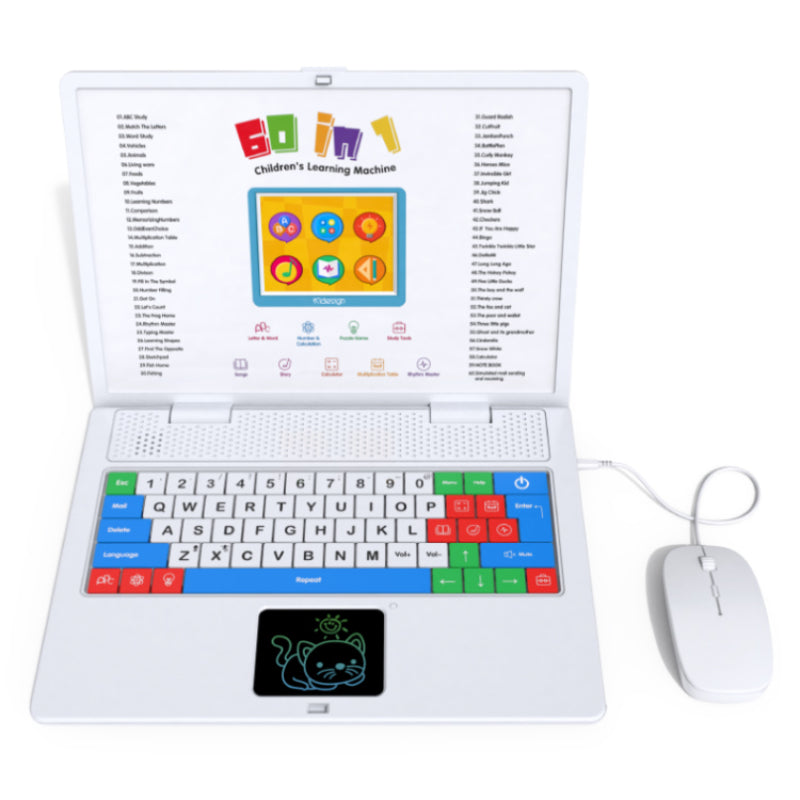 Cheertone - Kids Learning Laptop 3.5 Inches - White