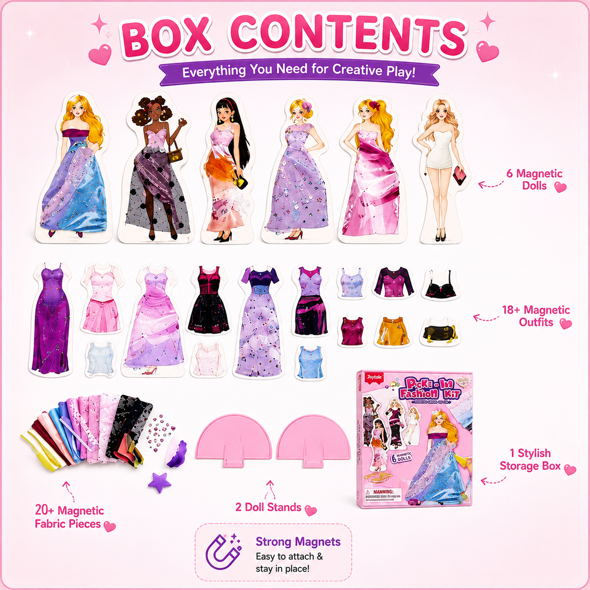 Poke-In Fashion Design Craft Kit – DIY Fabric Art Toy for Girls